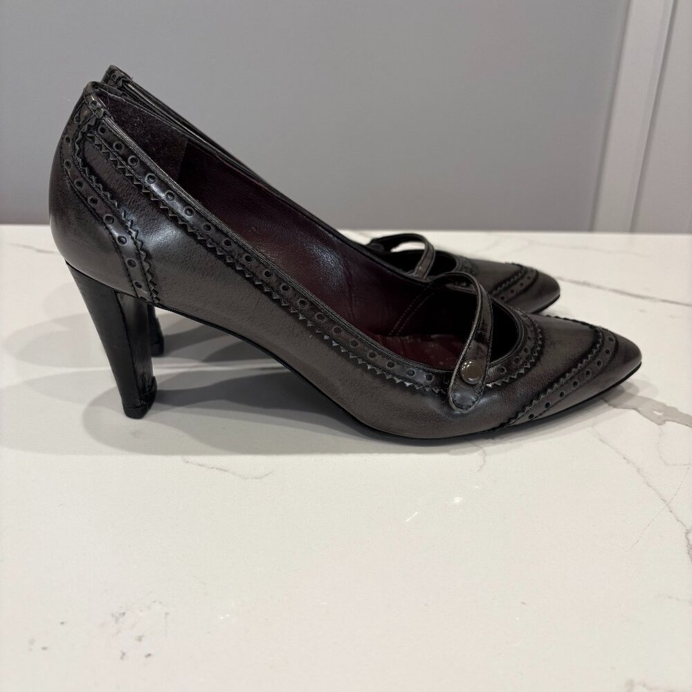 Stuart Weitzman Aspect Anthracite Heels - Size 8M